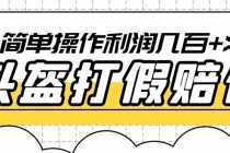 （6247期）最新头盔打假赔付玩法，一单利润几百+（仅揭秘）