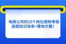 （5390期）电商公司的10个岗位绩效考核的底层知识体系+落地方案！