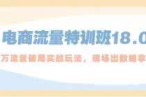 （5232期）电商流量特训班18.0，直引万流量破局实操玩法，现场出数据拿结果