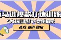 （5107期）亚马逊爆款打造训练营：5大核心逻辑+案例展示 打造爆款链接 高效 省钱 稳定